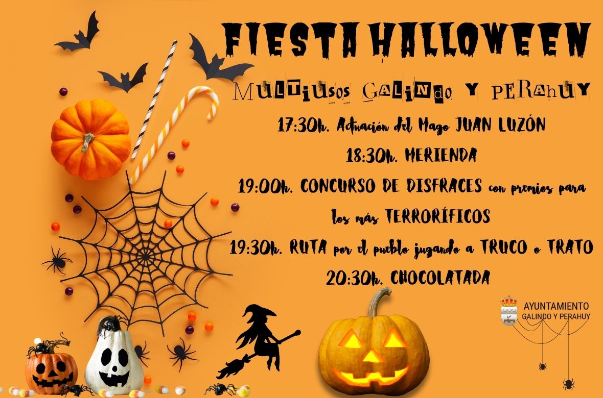 Participa en la Fiesta de Halloween de Galindo y Perahuy