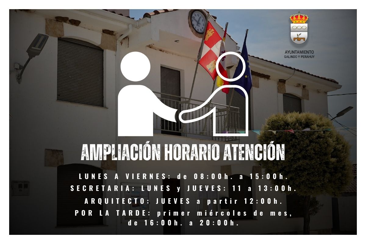 Nuevo horario de atención municipal