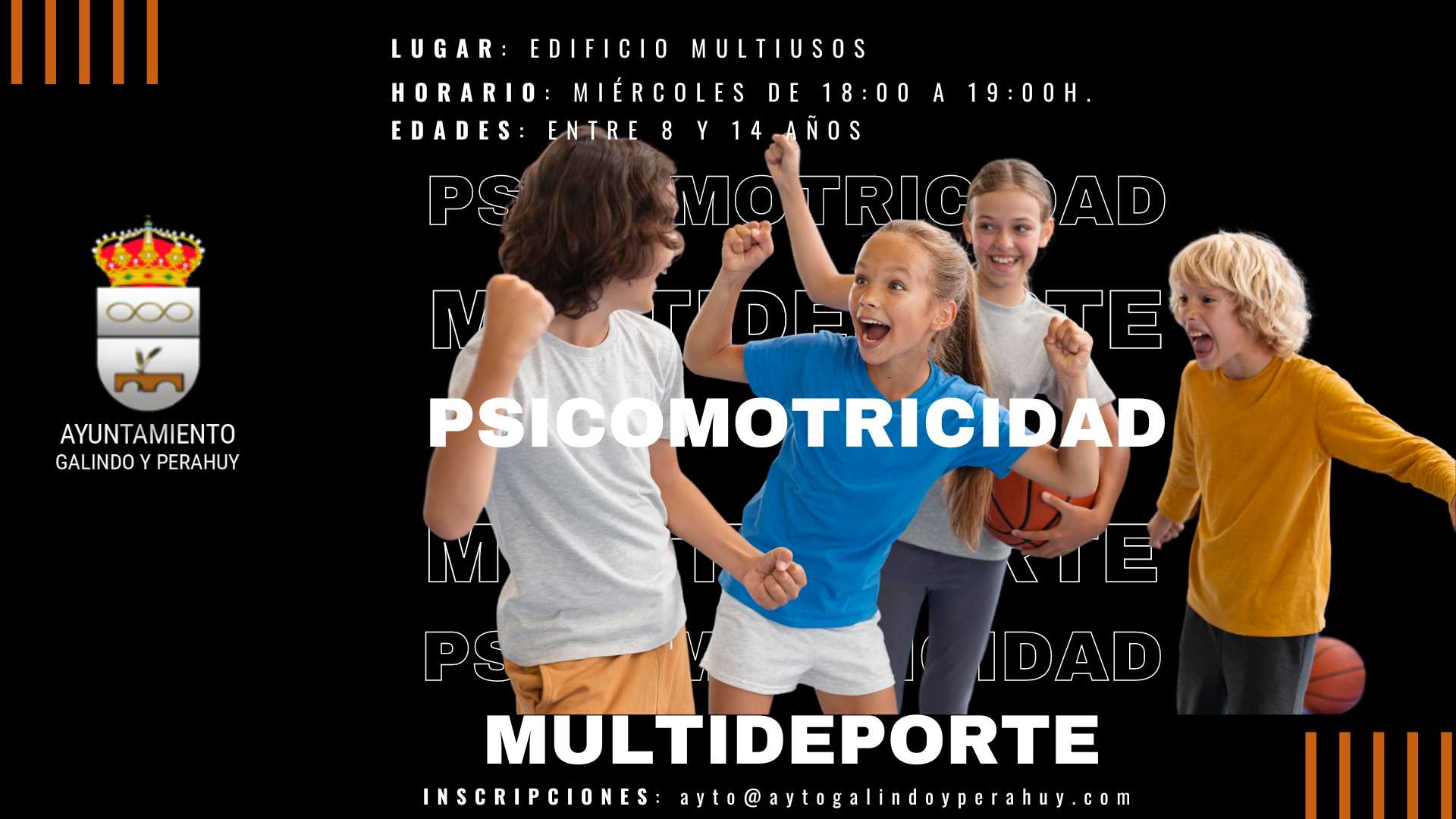 Multideporte y psicomotricidad en Galindo y Perahuy