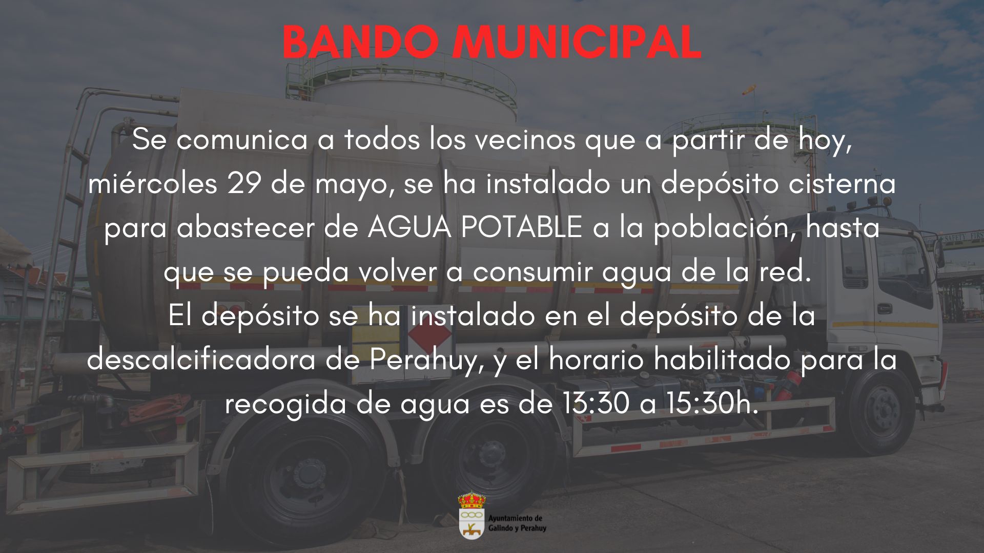 Suministro de agua