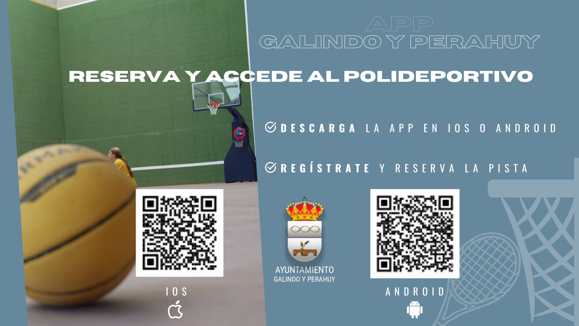 Acceso al Polideportivo a través de la APP