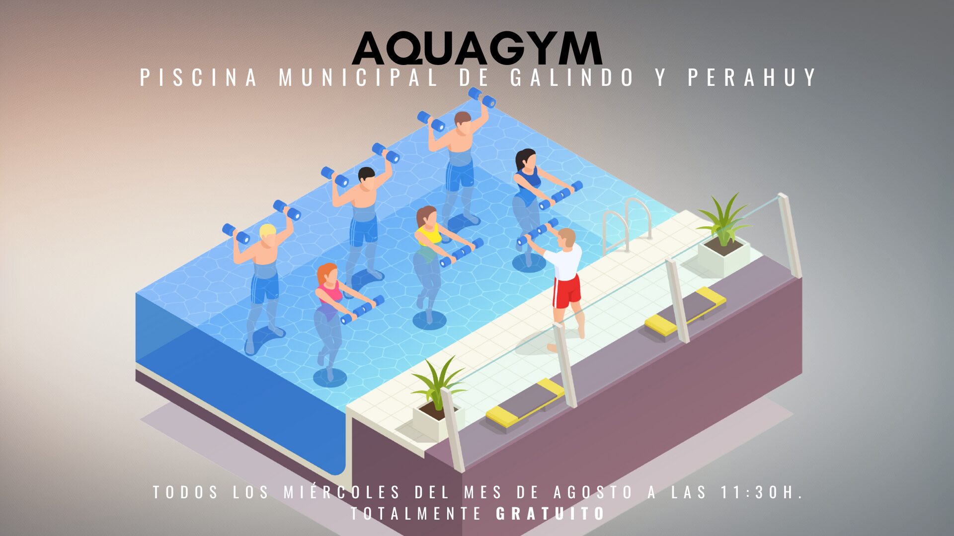 Aguagym en agosto