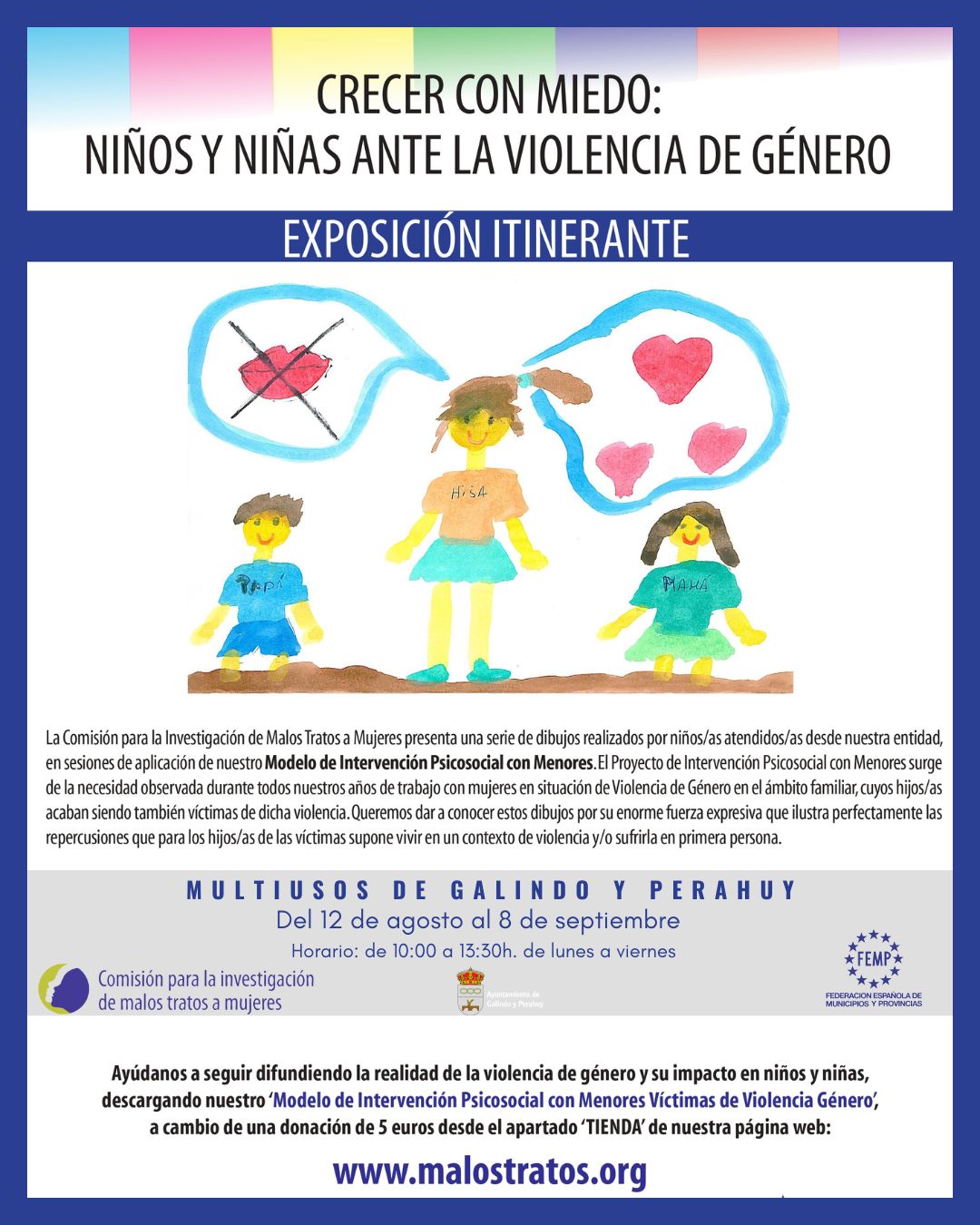 Exposición Crecer con miedo