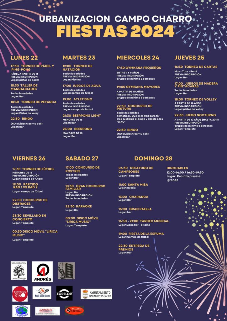 Celebra las fiestas de la Urbanización Campo Charro