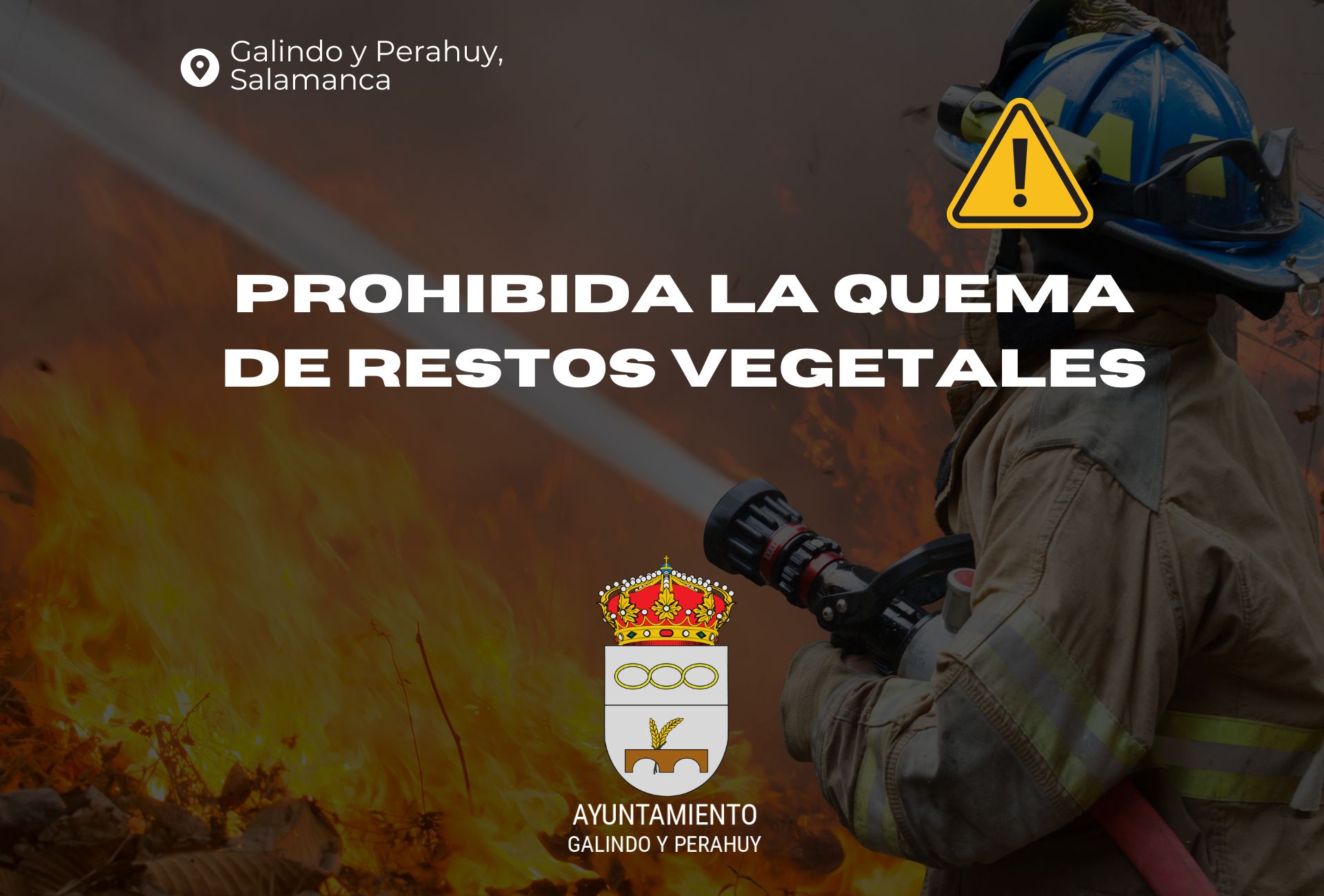 Prohibida la quema de restos vegetales