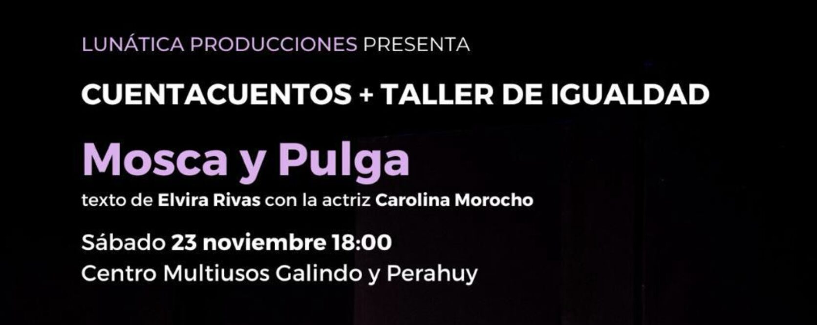 Galindo y Perahuy cierra su programa cultural 2024 con un Cuentacuentos y Taller de Igualdad
