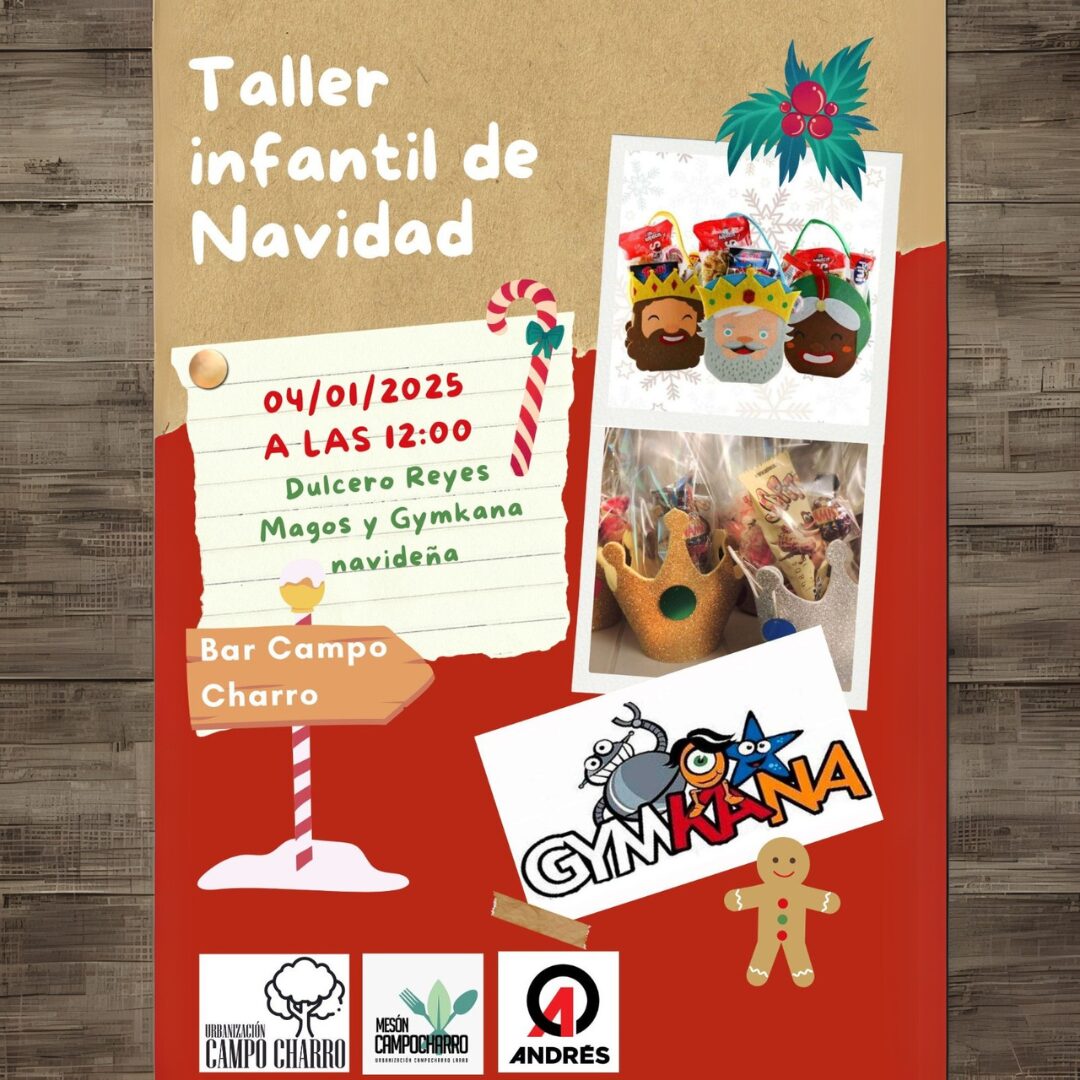Taller de Manualidades Navideñas y Gymkana Infantil este sábado en el Bar Campo Charro