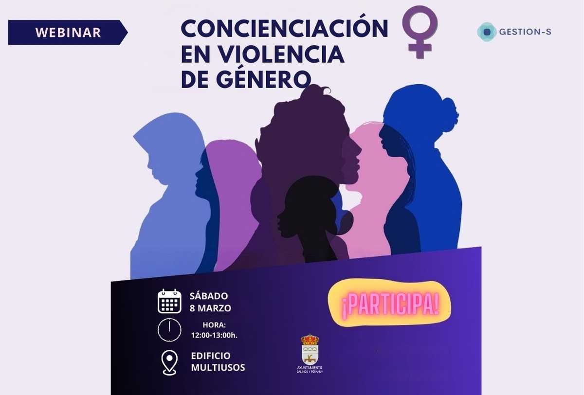 Galindo y Perahuy conmemora este sábado el 8M con una charla-webinar sobre Concienciación en Violencia de Género