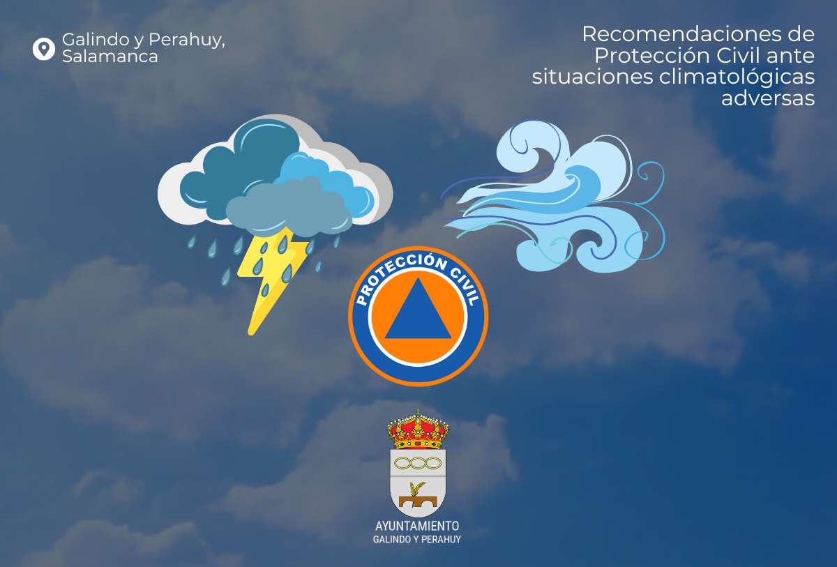 Recomendaciones de Protección Civil ante emergencias por condiciones climatológicas adversas