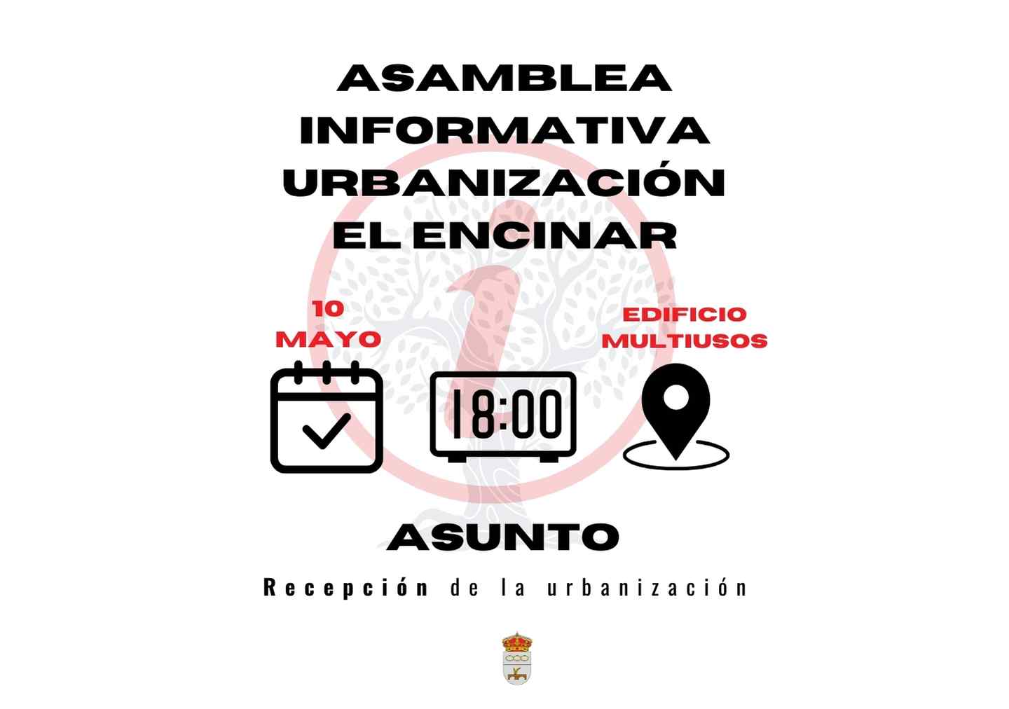 Asamblea informativa sobre la recepción de la urbanización El Encinar