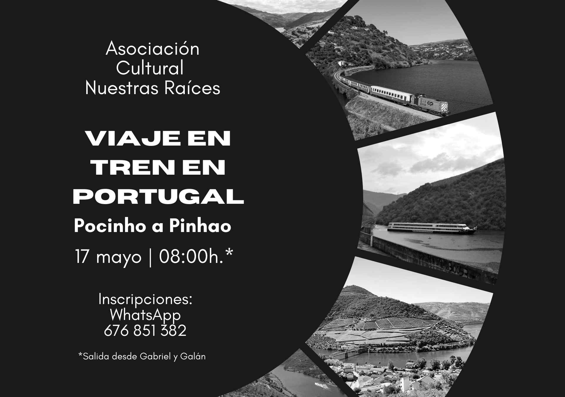 La Asociación Cultural Nuestras Raíces organiza un viaje cultural en tren por la ribera del Duero portugués