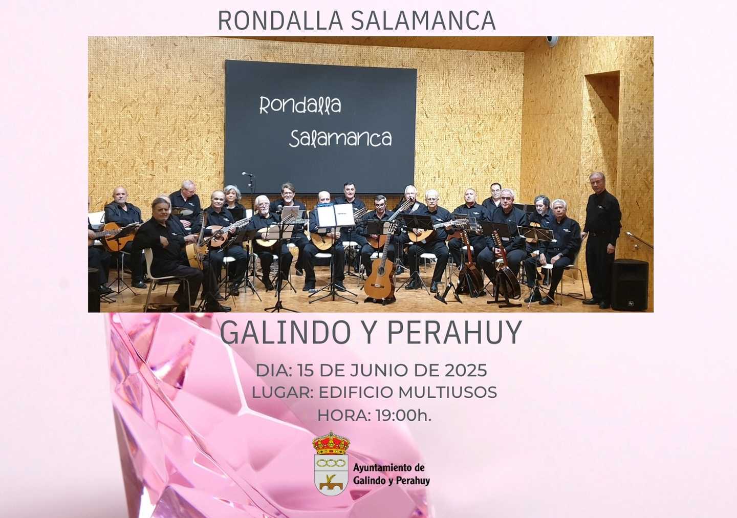 La Rondalla Salamanca ofrecerá un concierto en Galindo y Perahuy el domingo 15 de junio