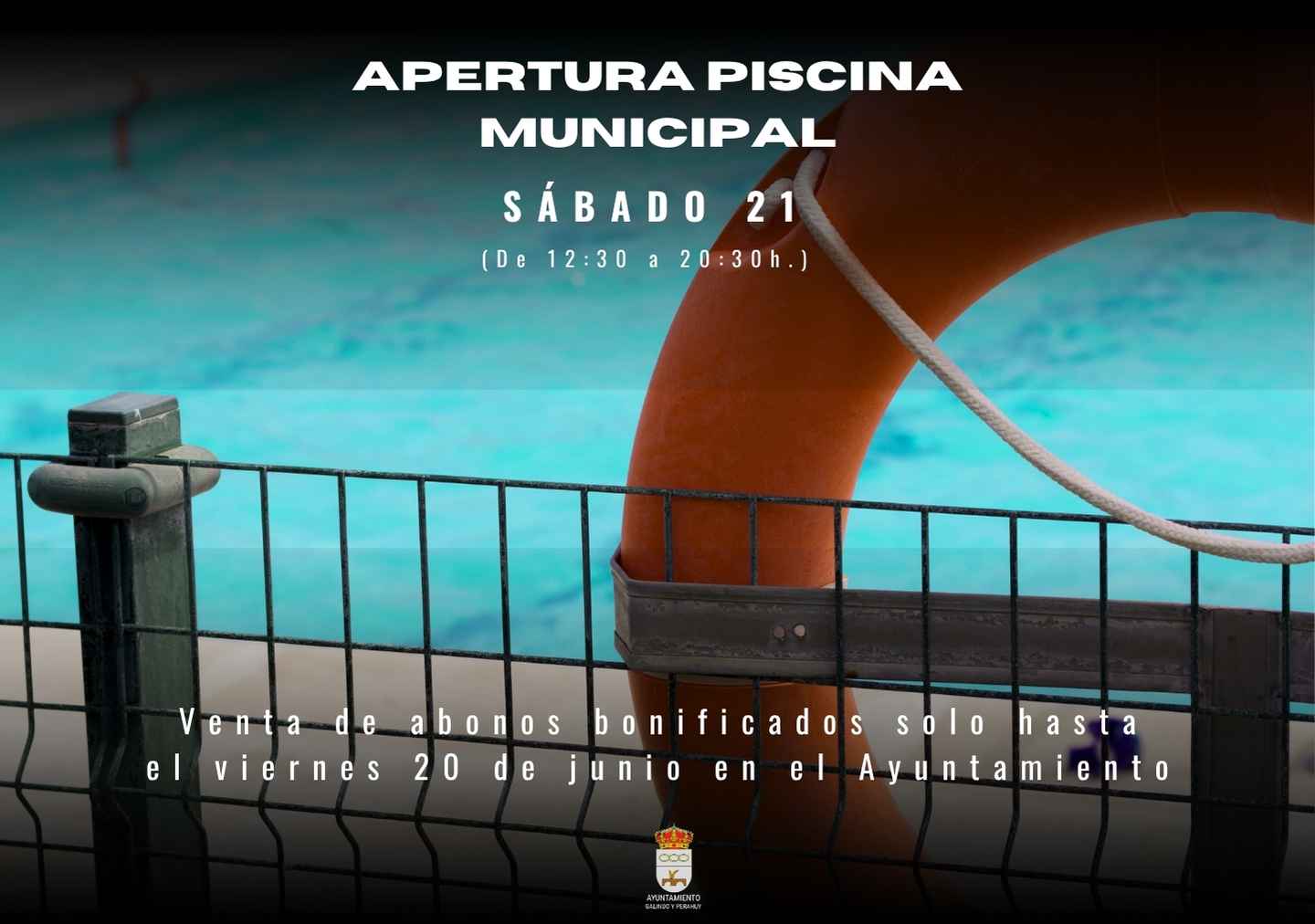 Las piscinas municipales de Galindo y Perahuy abrirán el sábado 21 de junio