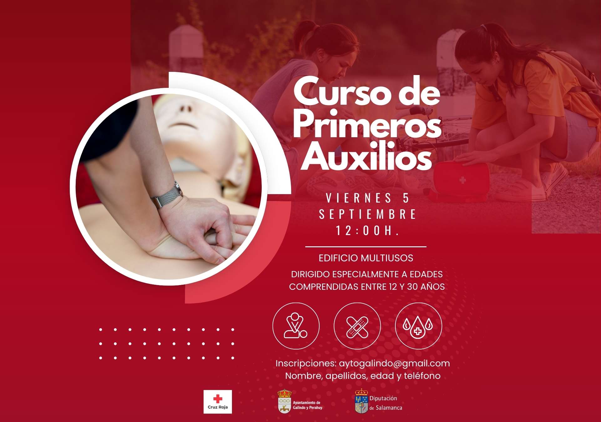 Curso de Primeros Auxilios en Galindo y Perahuy