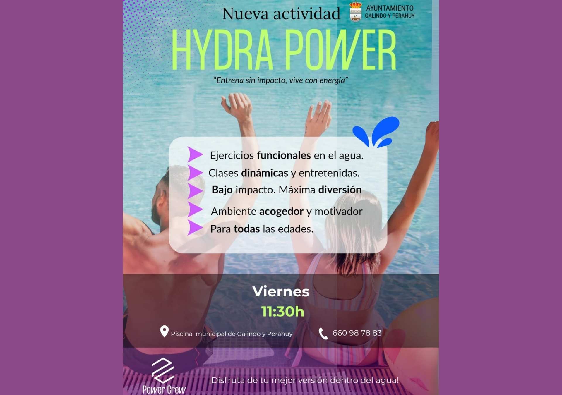 ¡Todos los viernes, fiesta en el agua con HYDRA POWER!