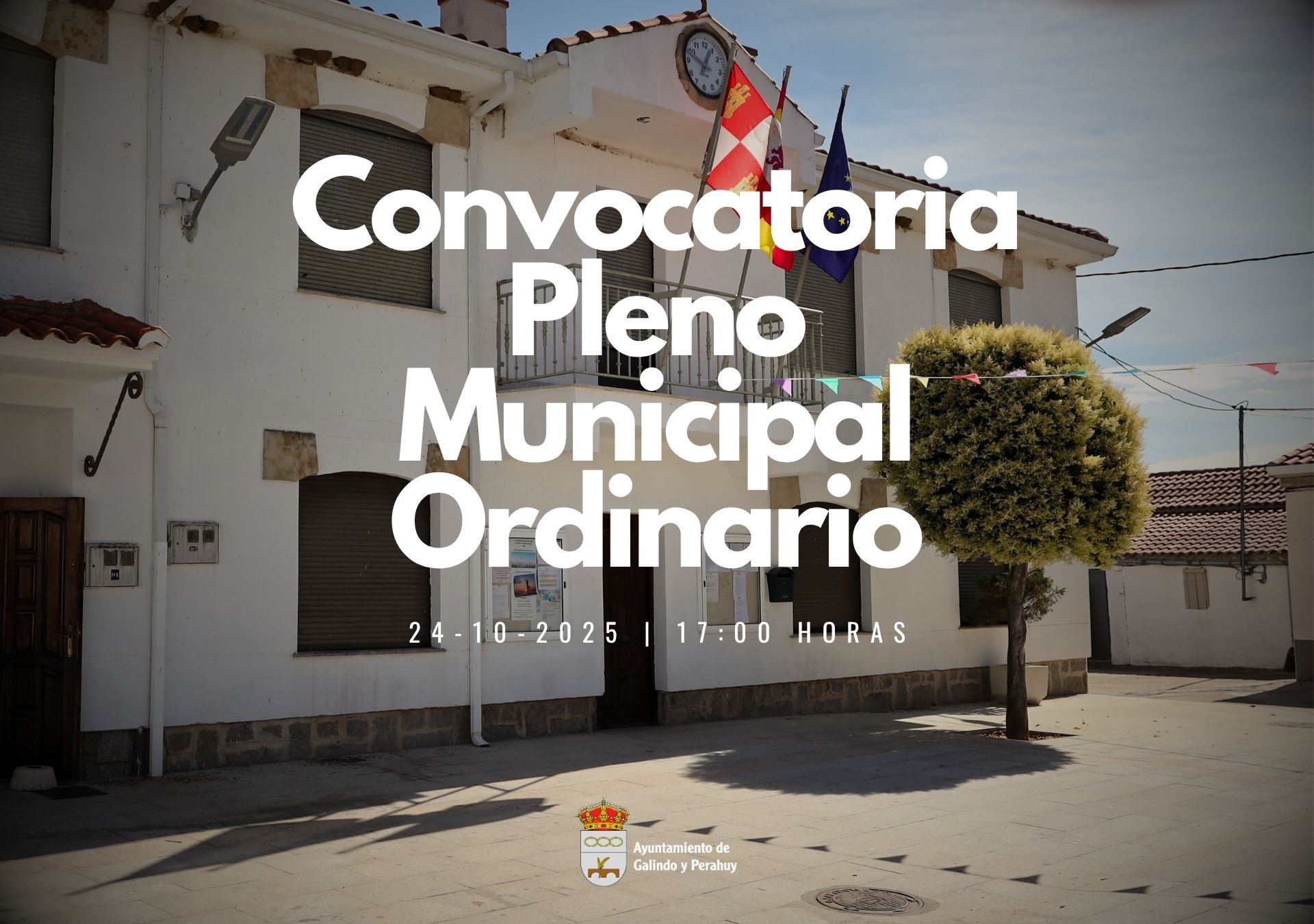 Convocatoria de Pleno Ordinario – 24 de octubre de 2025