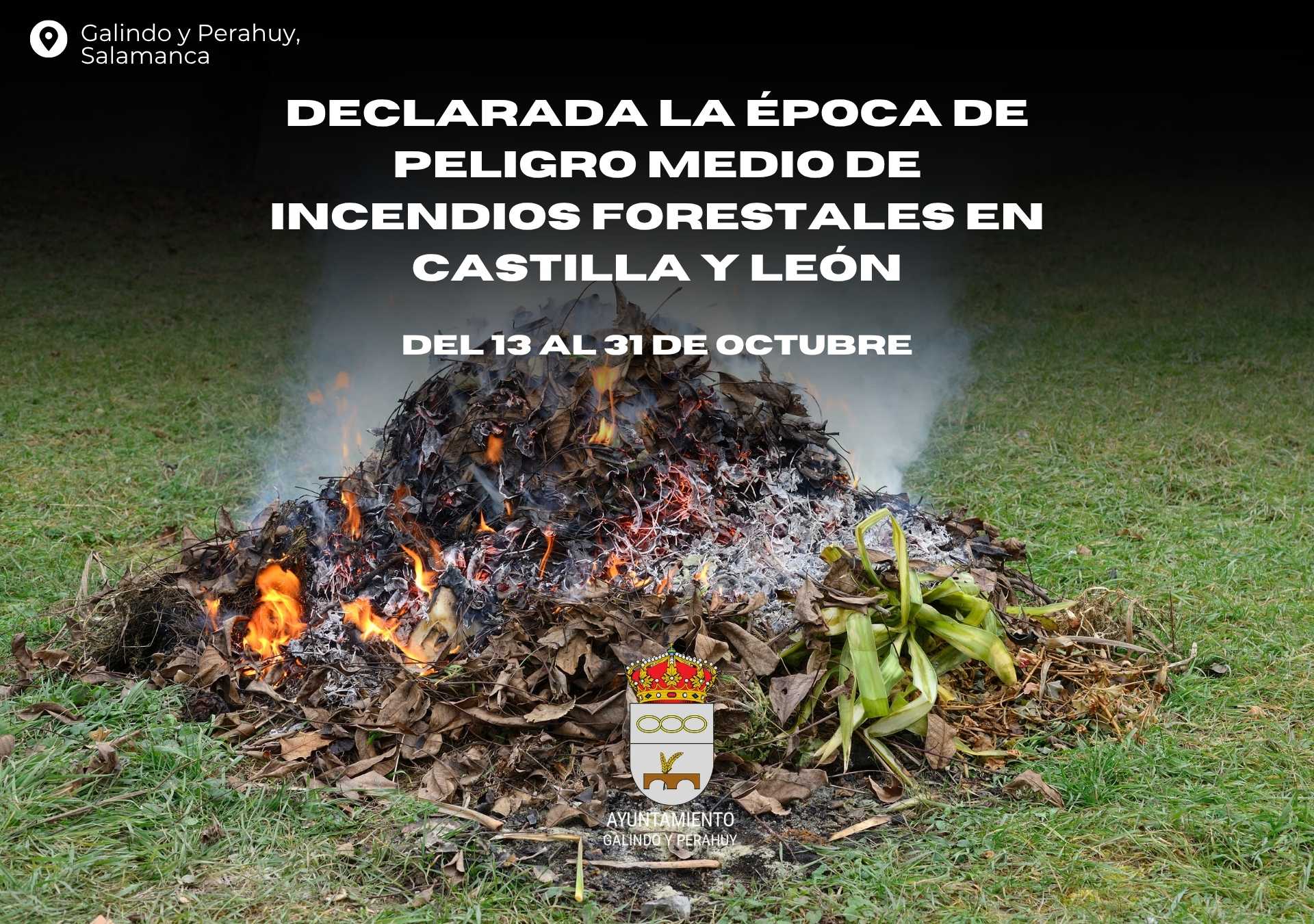 Declarada la época de peligro medio de incendios forestales en Castilla y León