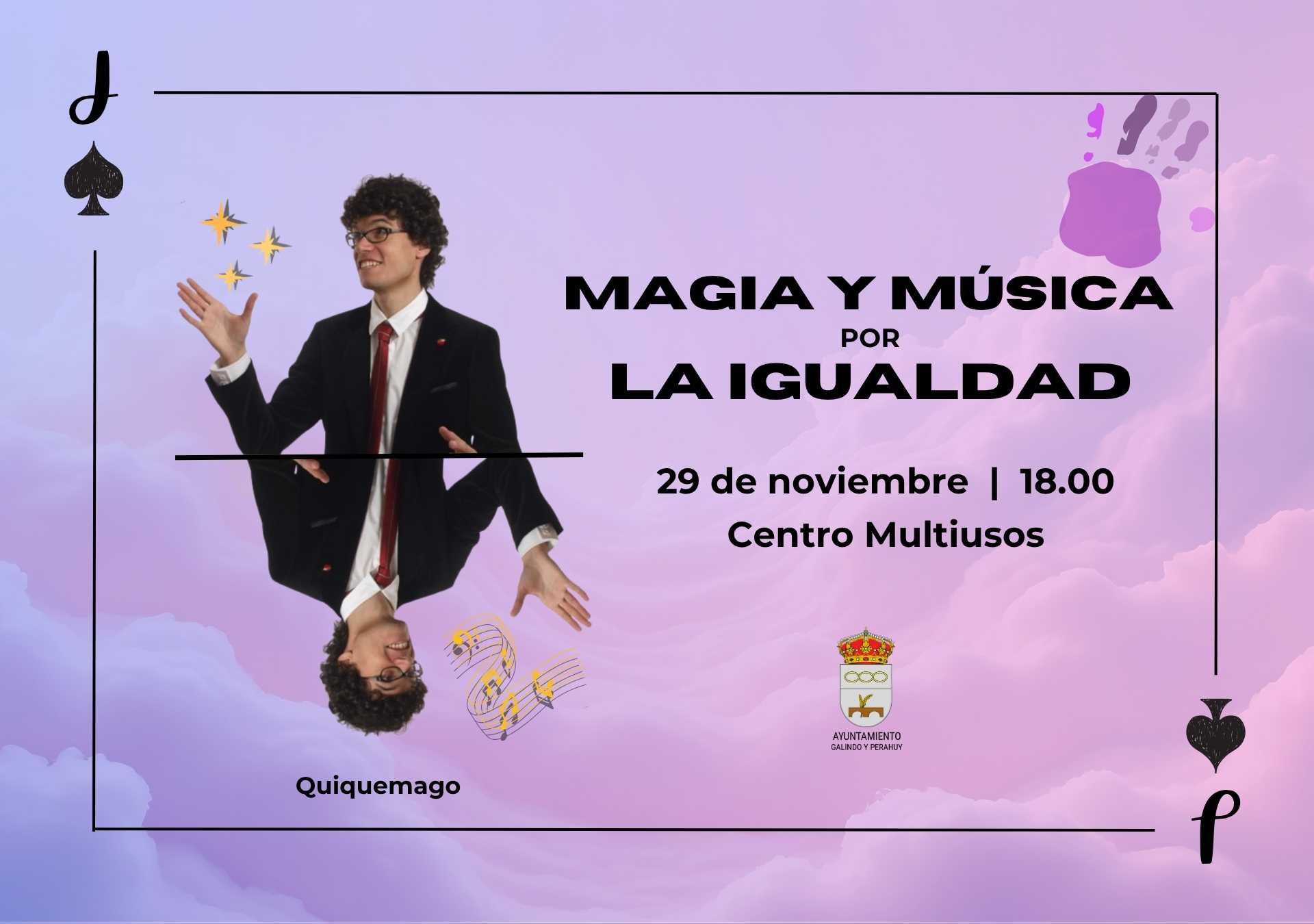 Actividad “Magia por la Igualdad” – 29 de noviembre en el Centro Multiusos
