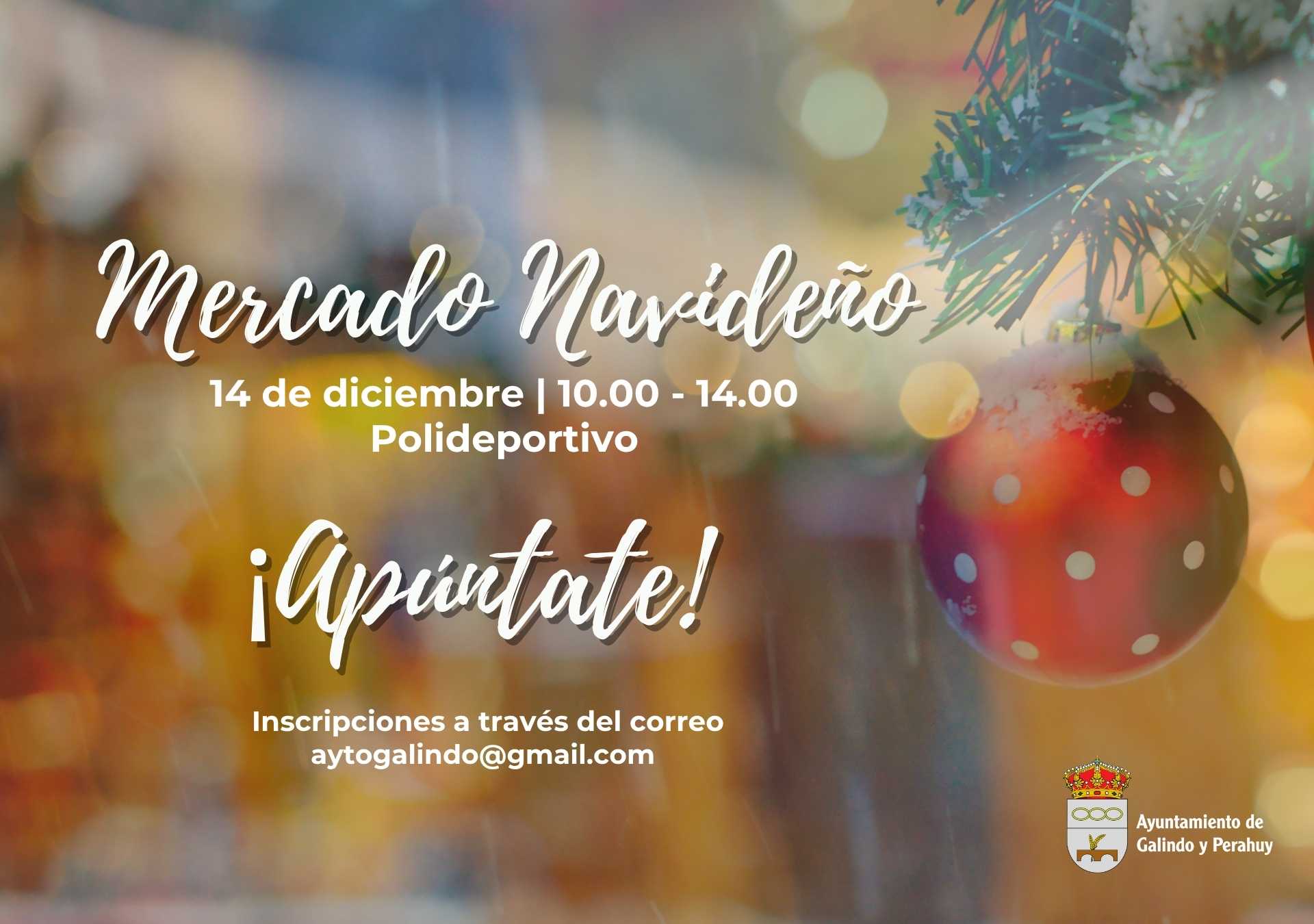 Apertura de inscripciones para el Mercadillo Navideño 2025 en Galindo y Perahuy