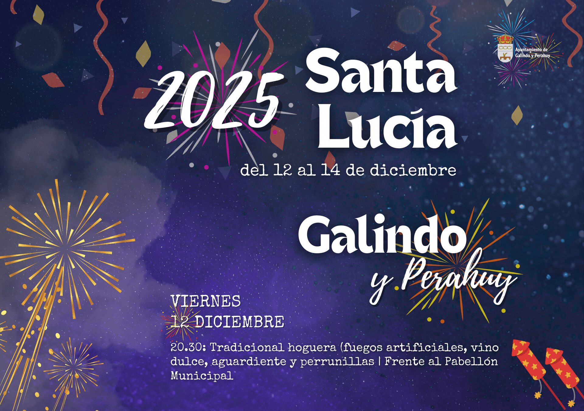 Fiestas Santa Lucía 2025. Viernes 12 diciembre