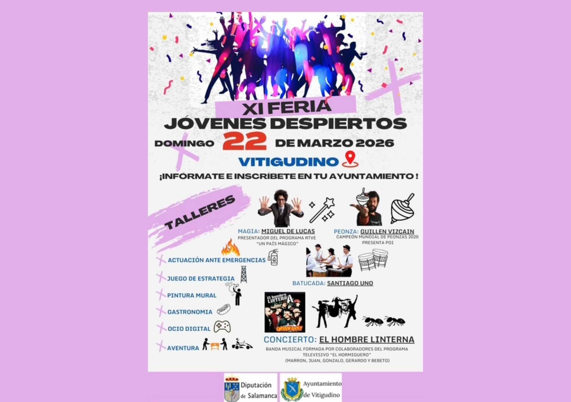 XI Feria “Jóvenes Despiertos” 2026 en Vitigudino: inscripción para jóvenes de Galindo y Perahuy