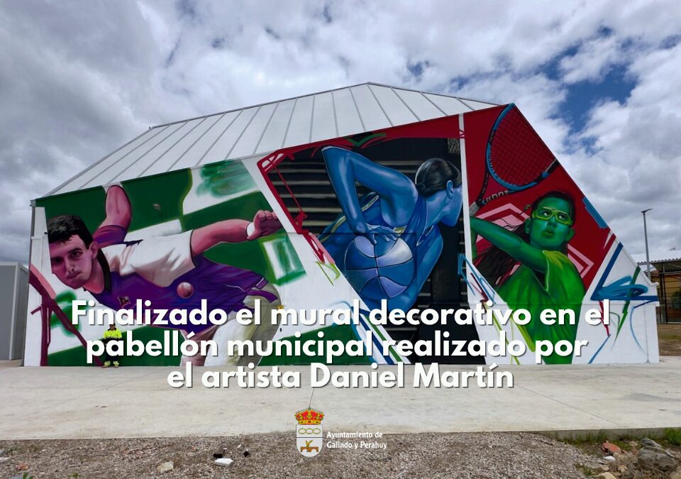 Mural decorativo realizado por el artista Daniel Martín