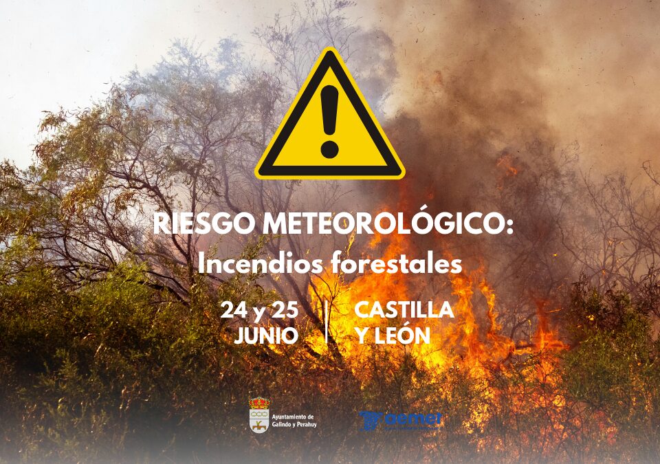 Ampliación de la alerta por riesgo de incendios