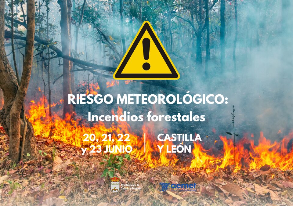 Aviso por alerta de riesgo meteorológico de incendios forestales