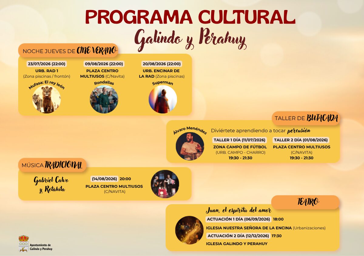 Programa cultural GyP 2026