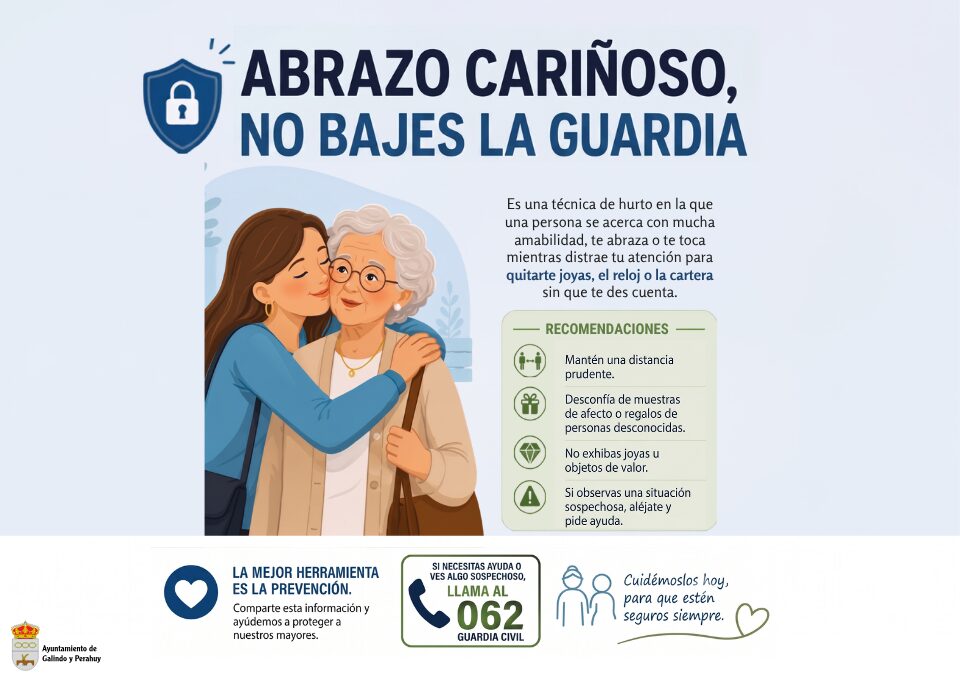 Aviso preventivo sobre la técnica del “abrazo cariñoso”