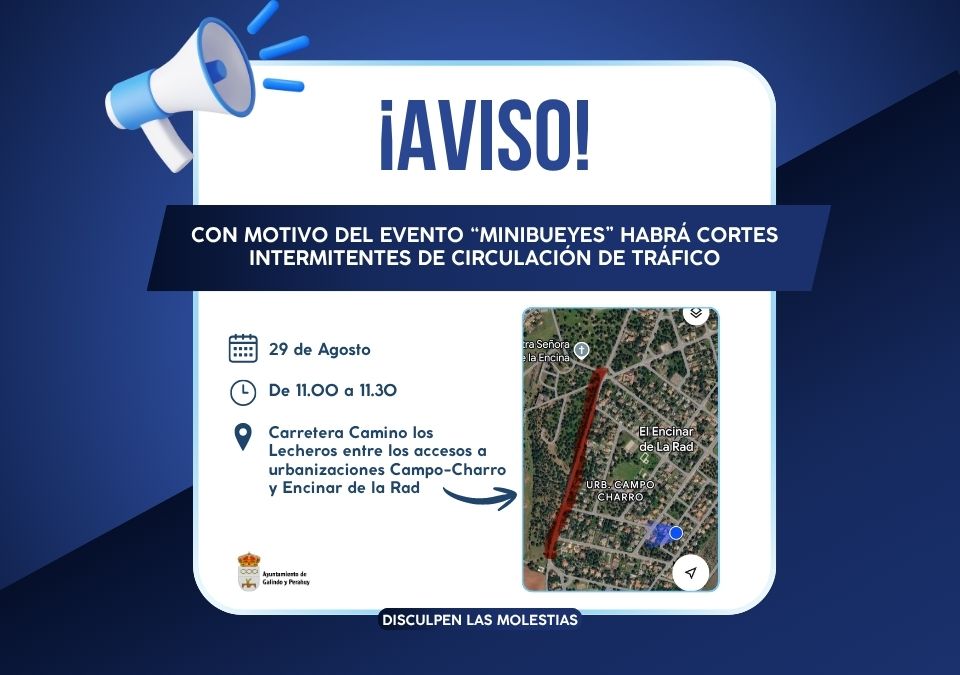 Cortes día 29 de Agosto