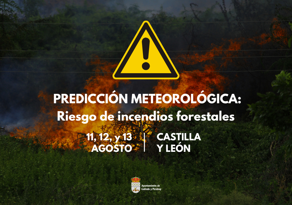 AVISO RIESGO INCENDIOS FORESTALES