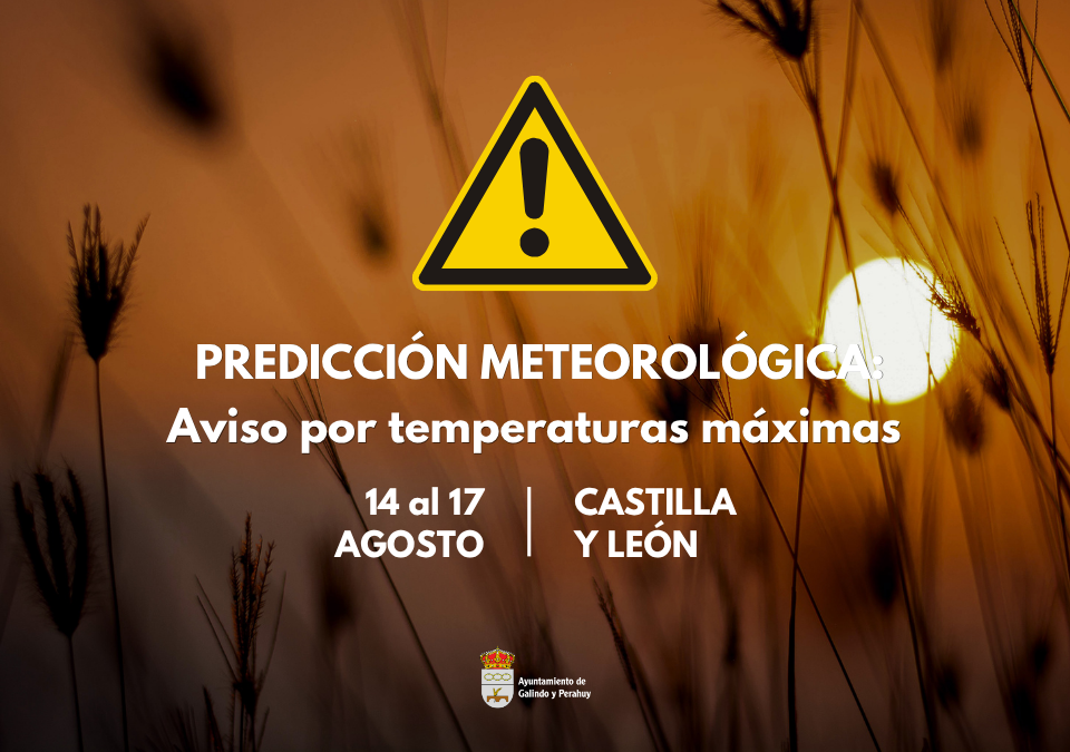AVISO TEMPERATURAS MÁXIMAS