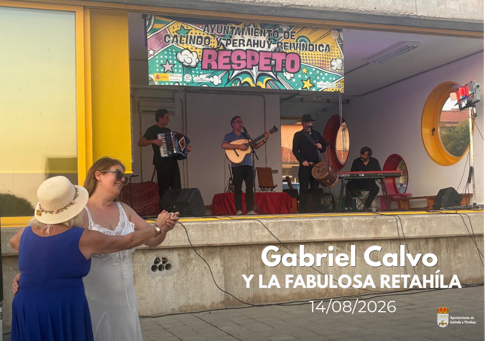 Actuación de Gabriel Calvo y la Fabulosa Retahíla
