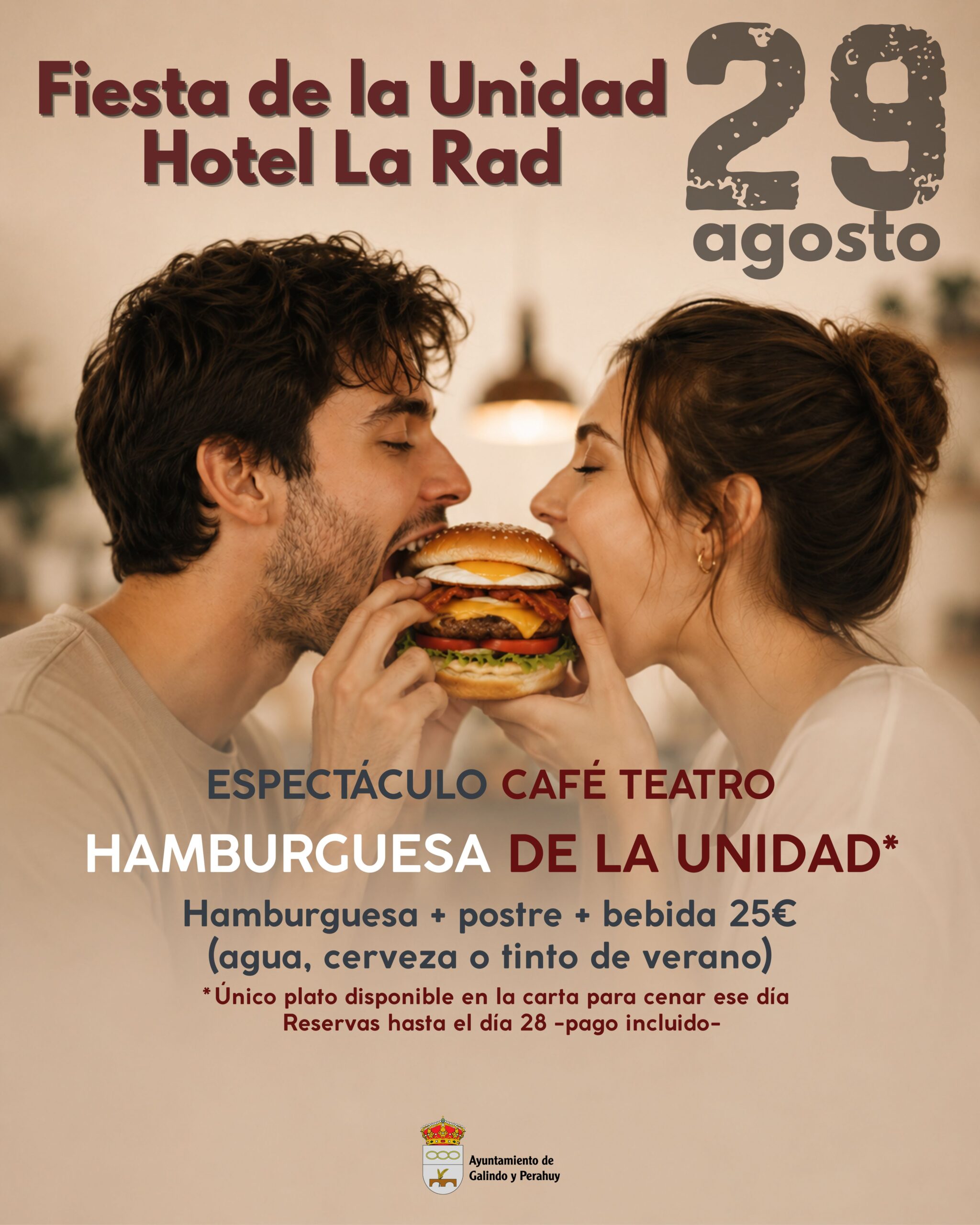 Información importante: cena Fiesta de la Unidad