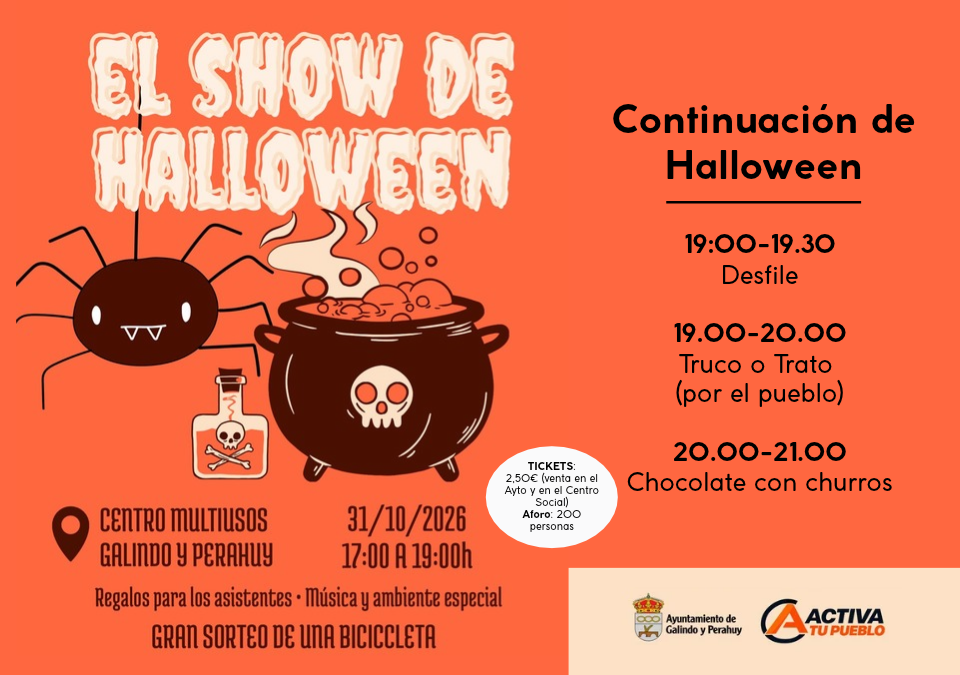 Galindo y Perahuy celebra “El Show de Halloween” el 31 de octubre