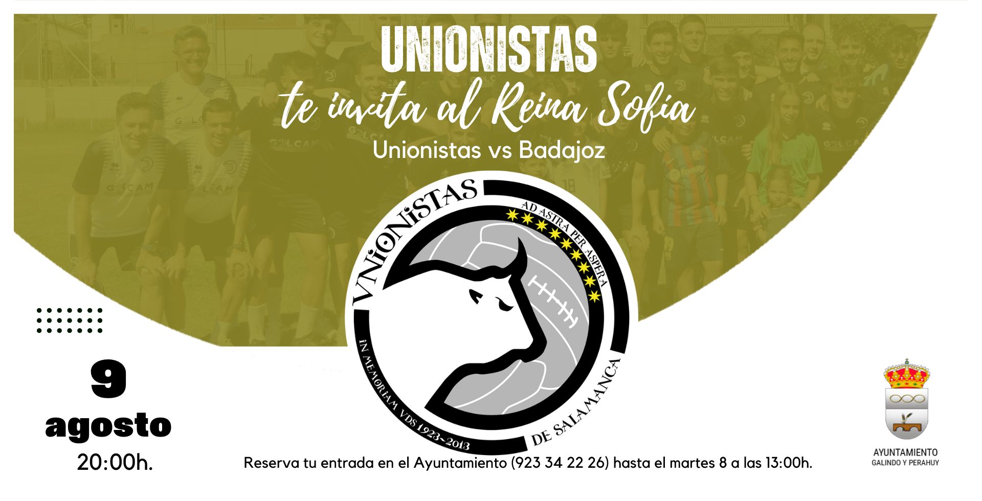 Unionistas te invita al partido ante el Badajoz del miércoles 9