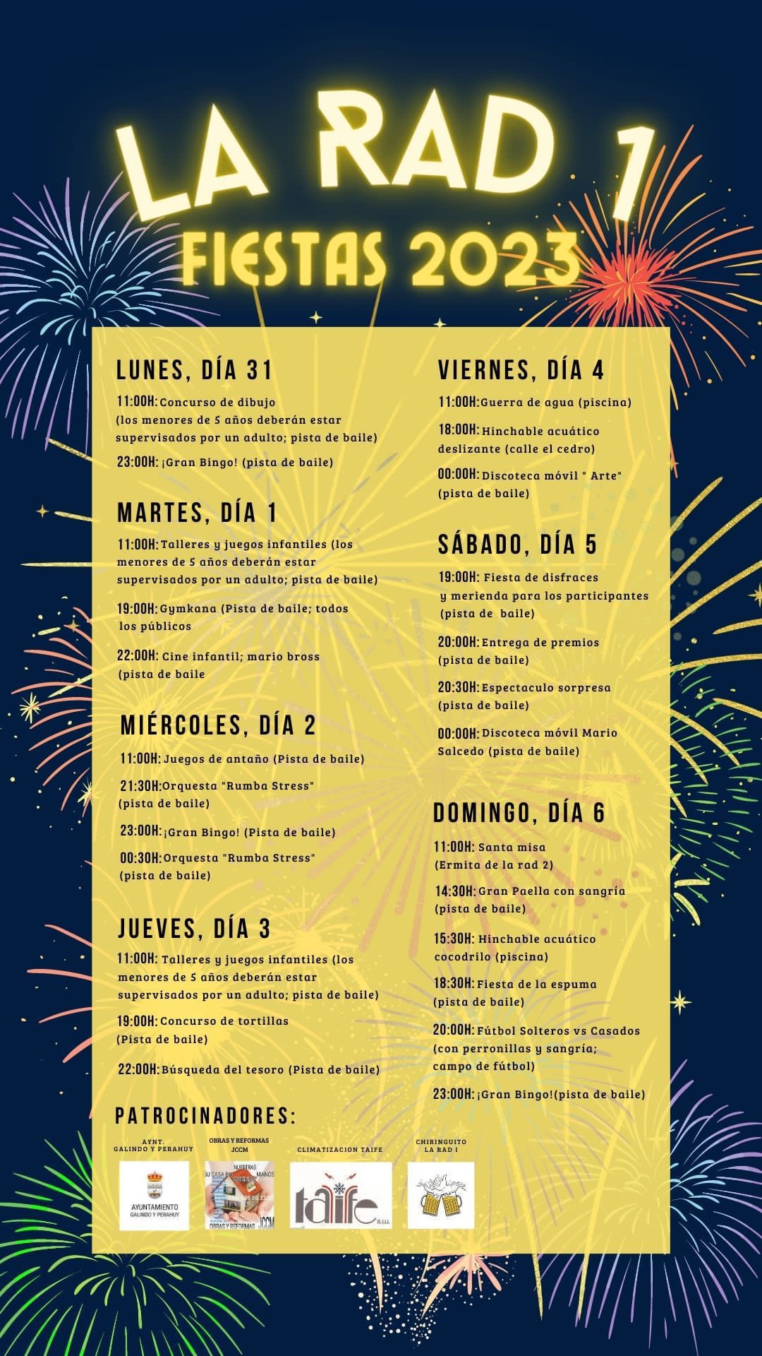 La Rad 1 celebra sus fiestas con un extenso programa de actividades