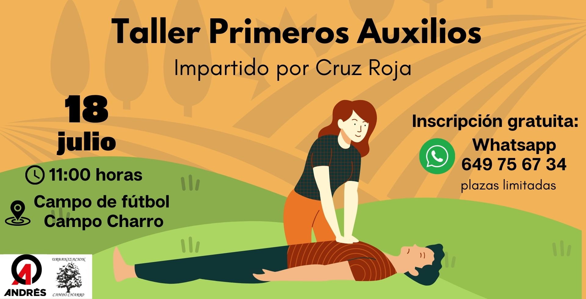 Taller de Primeros Auxilios en la Urbanización Campo Charro